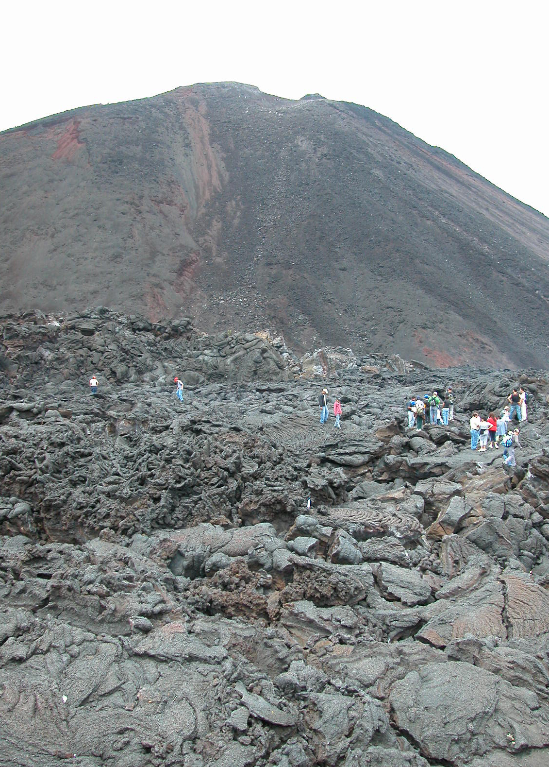 Hiking on Volcan Pacaya, 2006
